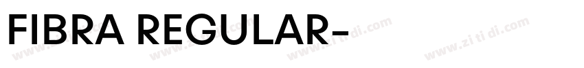 FIBRA REGULAR字体转换